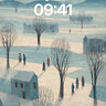 Frost-Lit Silence Wallpaper with Snowfall Whispers wallpaper for iPhone, iPad & Mac