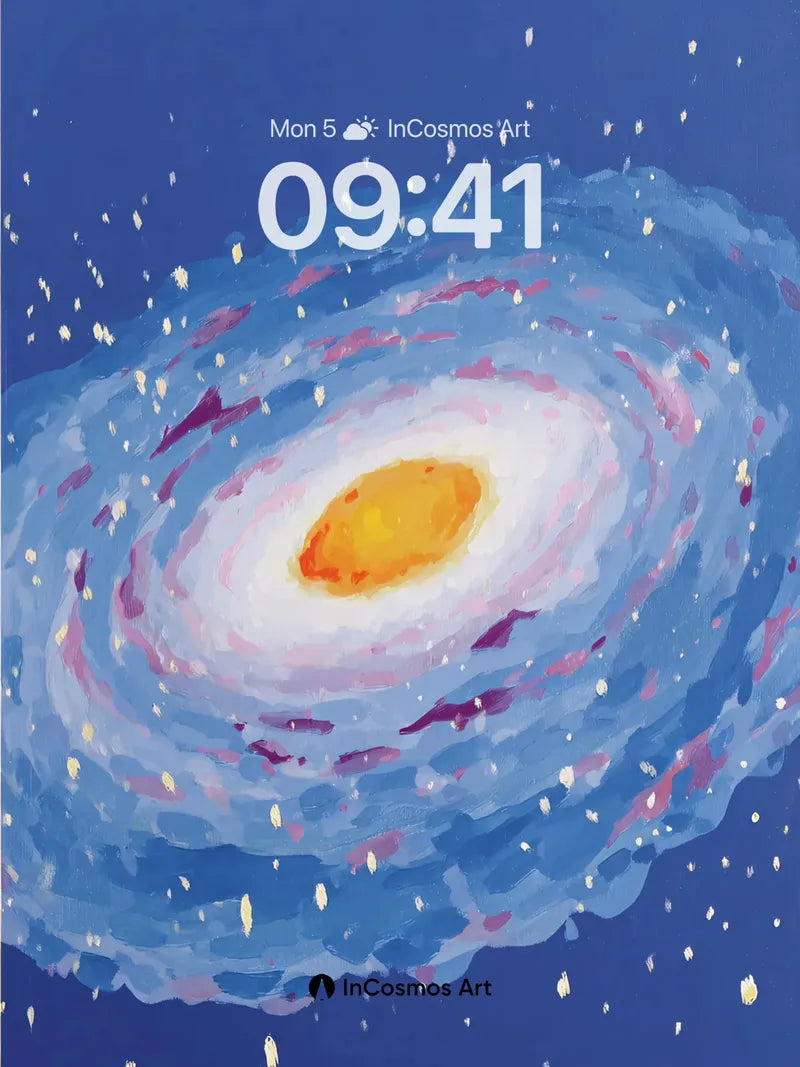 Swirling Nebula Wallpaper with Cosmic Whispers wallpaper for iPhone, iPad & Mac