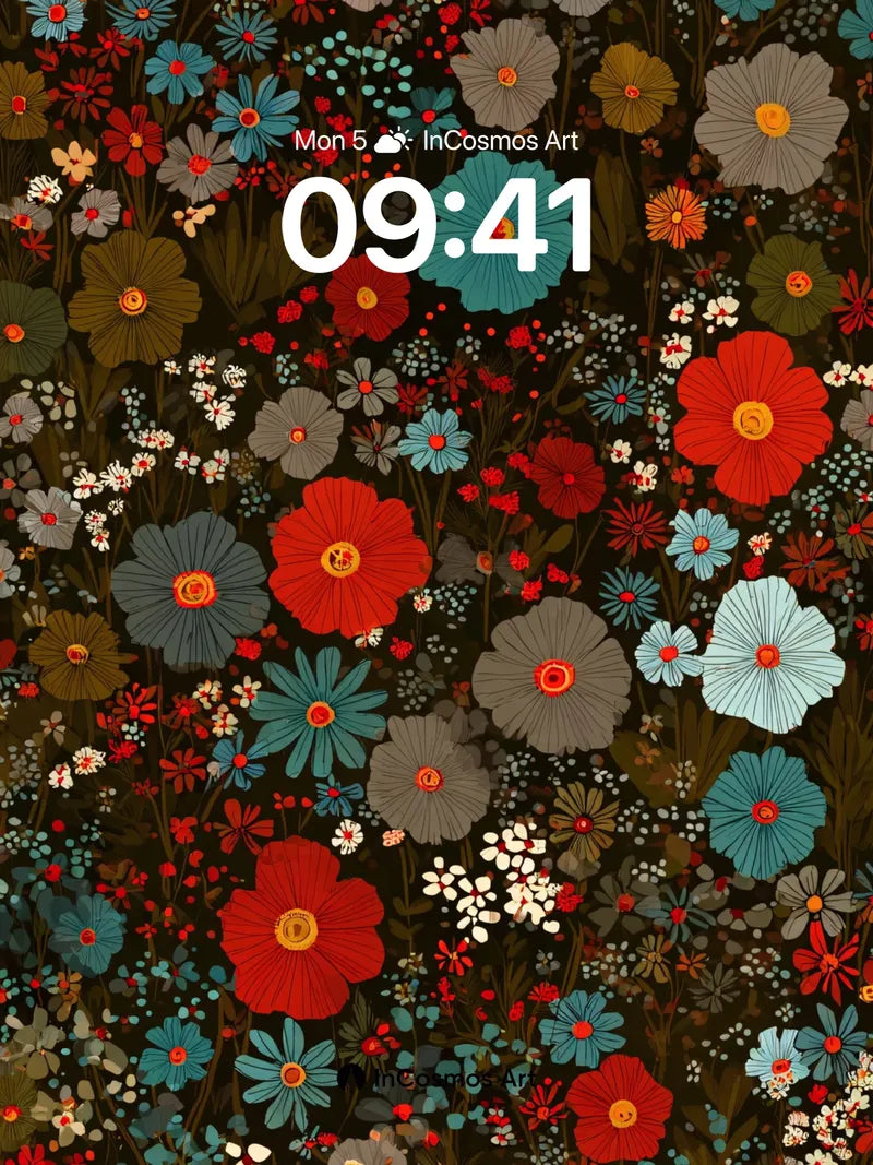 Velvet Garden Wallpaper with Secret Blooms