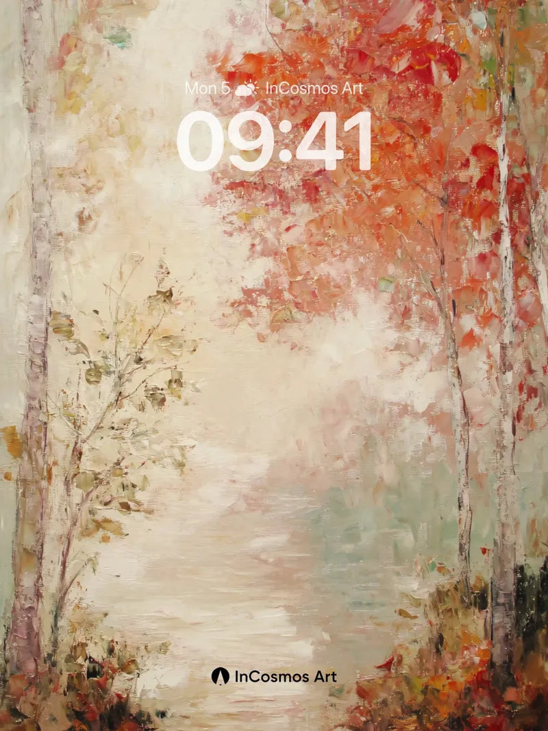 Autumn Hush Wallpaper with Whispering Canopy