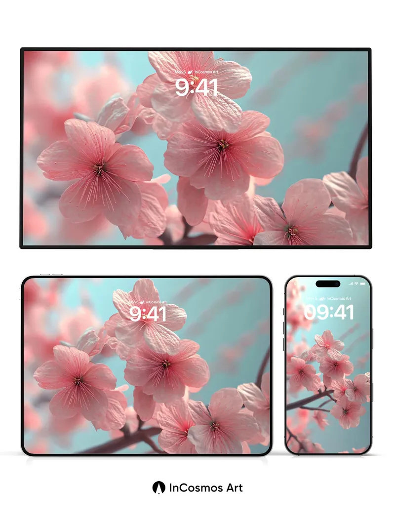 Serenity Bloom Wallpaper with Ethereal Light