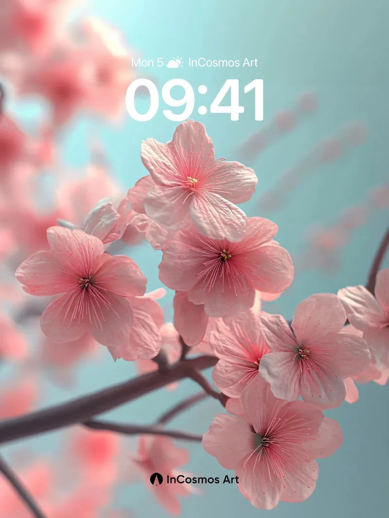 Serenity Bloom Wallpaper with Ethereal Light