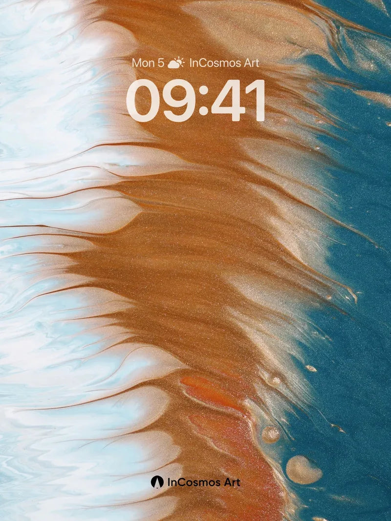 Serpentine Current Wallpaper with Liquid Earth