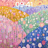 Whispering Meadow Wallpaper with Rainbow Currents wallpaper for iPhone, iPad & Mac