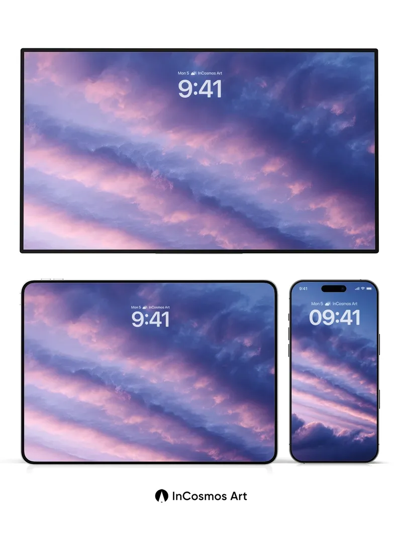 Velvet Sky Wallpaper with Sunset Threads