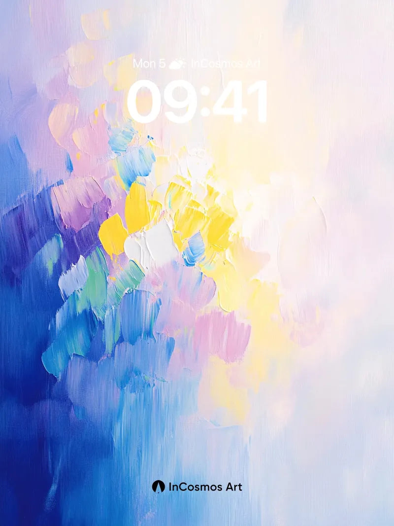 Luminous Bloom Wallpaper with Ethereal Hues