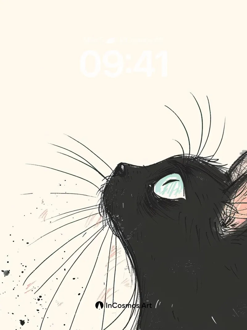 Whispering Shadow Wallpaper with Glowing Eyes