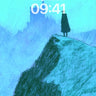Frostbound Solitude Wallpaper with Cloaked Figure wallpaper for iPhone, iPad & Mac
