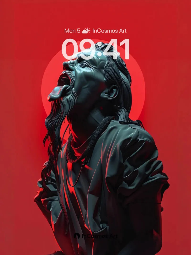 Crimson Echo Wallpaper with Stone Tongue wallpaper for iPhone, iPad & Mac