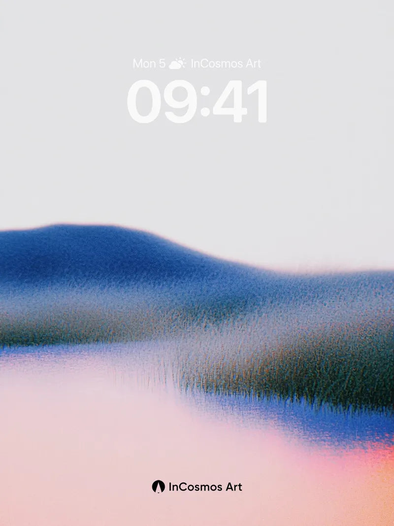 Misty Horizon Wallpaper with Soft Gradient Flow