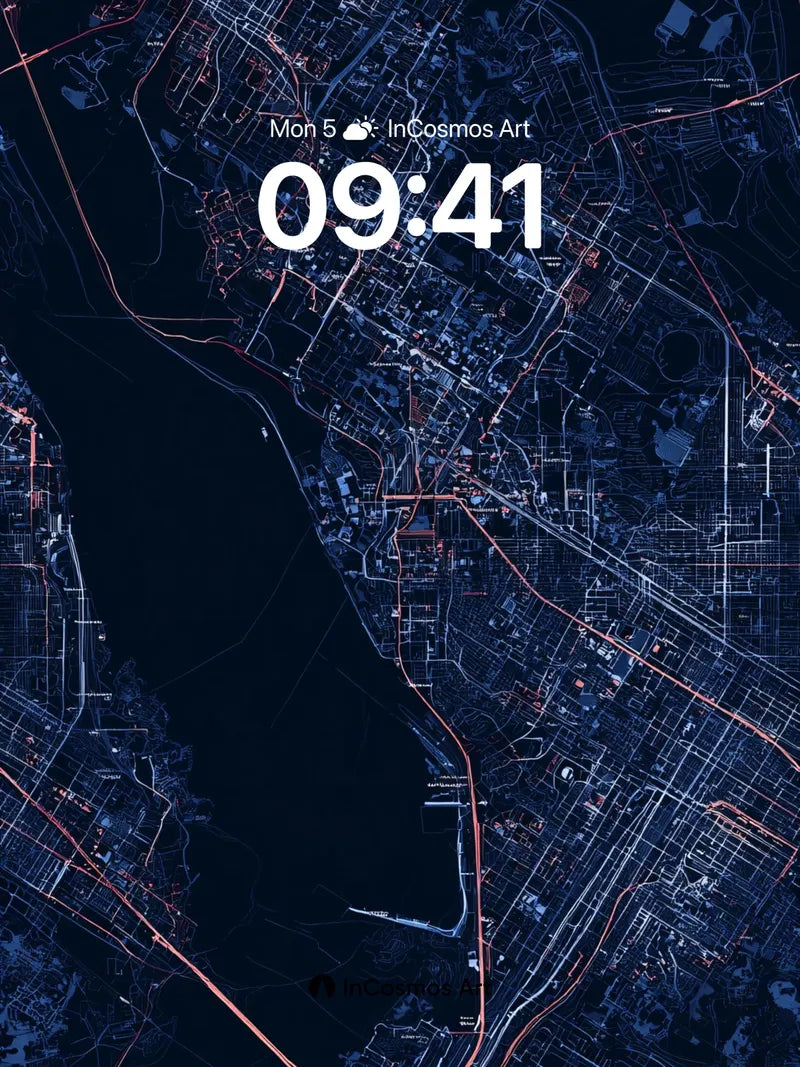 Neon Veil Wallpaper with City Pulse