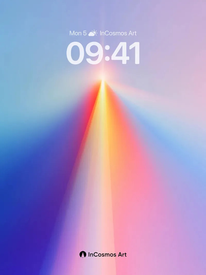 Prismatic Dawn Wallpaper with Radiant Core