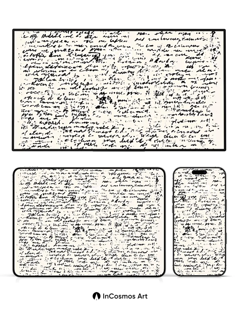 Whispered Ink Wallpaper with Hidden Scripts