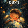 Stellar Slumber Wallpaper with Cosmic Cradle wallpaper for iPhone, iPad & Mac
