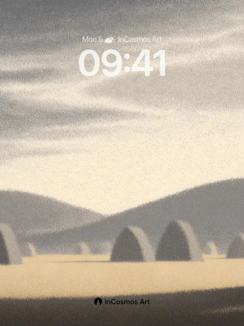 Desert Hush Wallpaper with Silent Domes