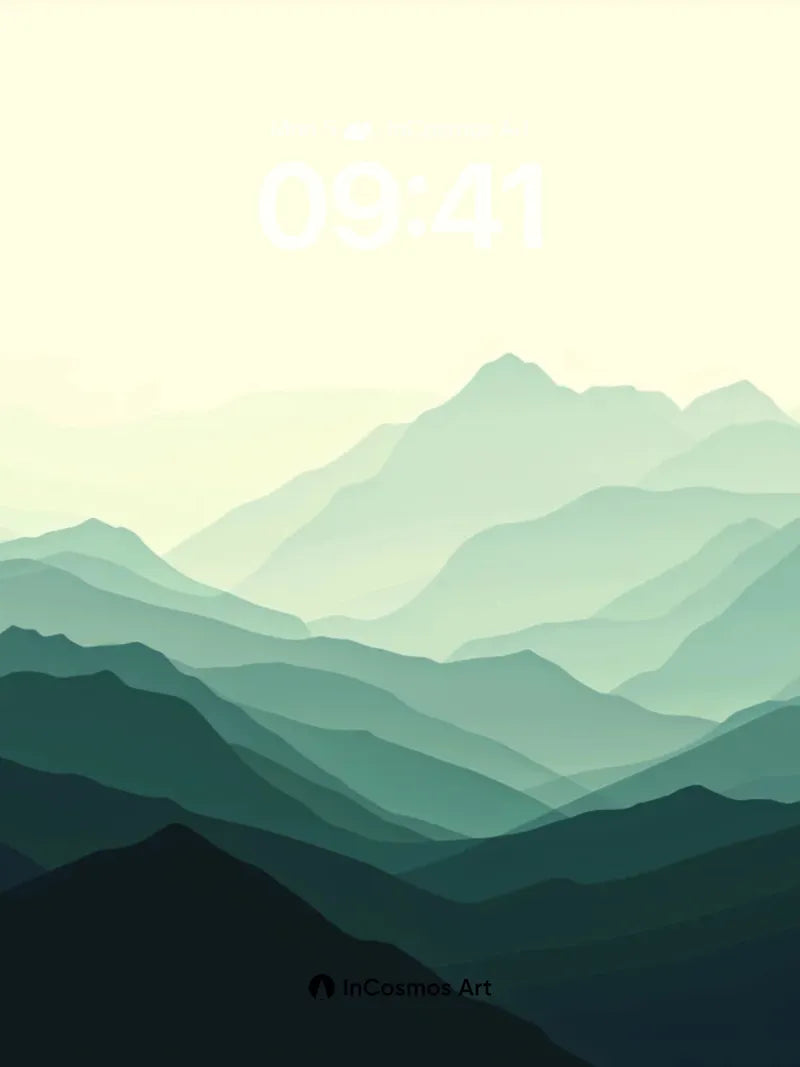 Serenity Ridge Wallpaper with Mist Veils