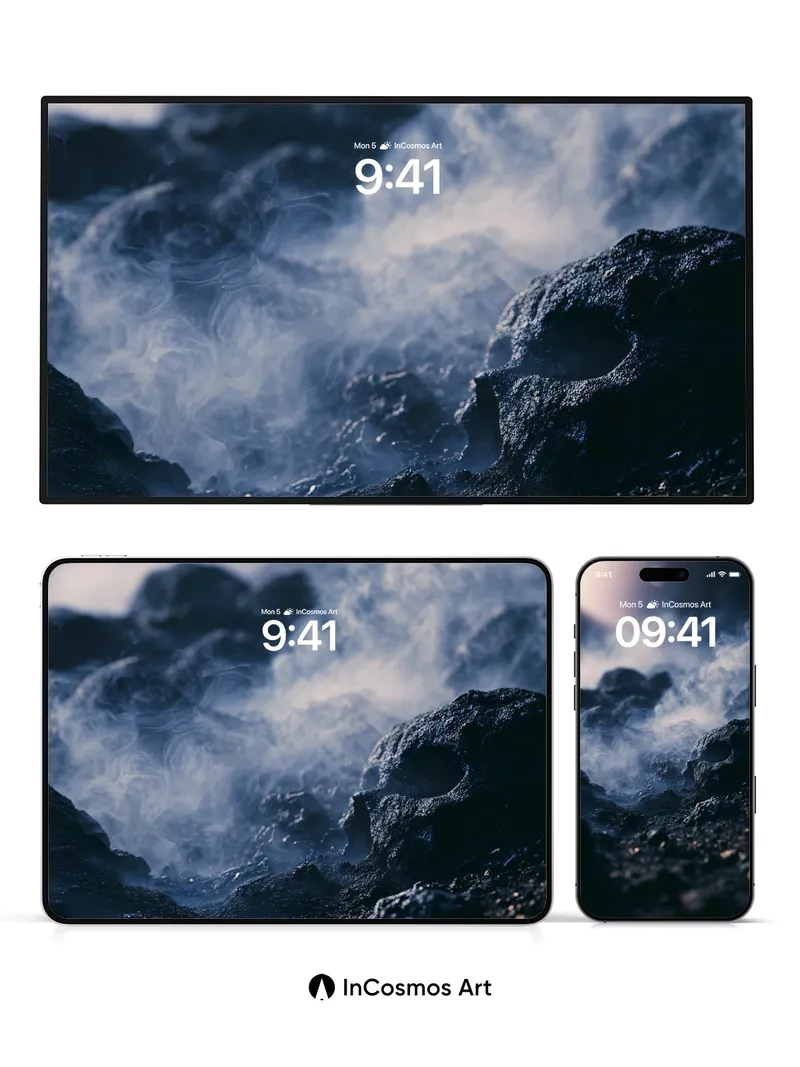 Smoldering Silence Wallpaper with Volcanic Breath