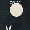 Silent Moonlight Wallpaper with Rabbit Silhouette wallpaper for iPhone, iPad & Mac