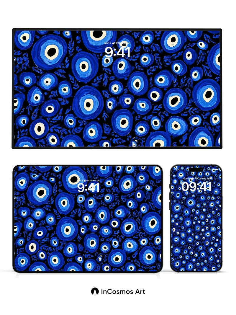 Midnight Eye Wallpaper with Cosmic Whispers