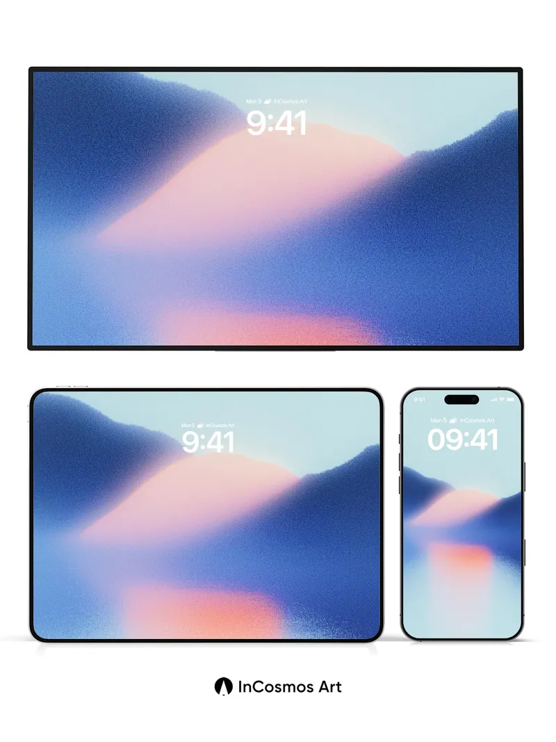 Serene Horizon Wallpaper with Ethereal Reflections