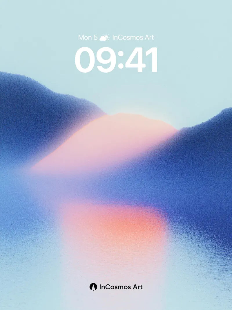 Serene Horizon Wallpaper with Ethereal Reflections