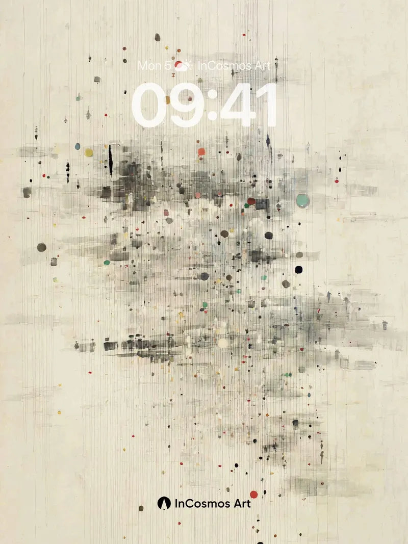 Quiet Rainfall Wallpaper with Painted Silence wallpaper for iPhone, iPad & Mac