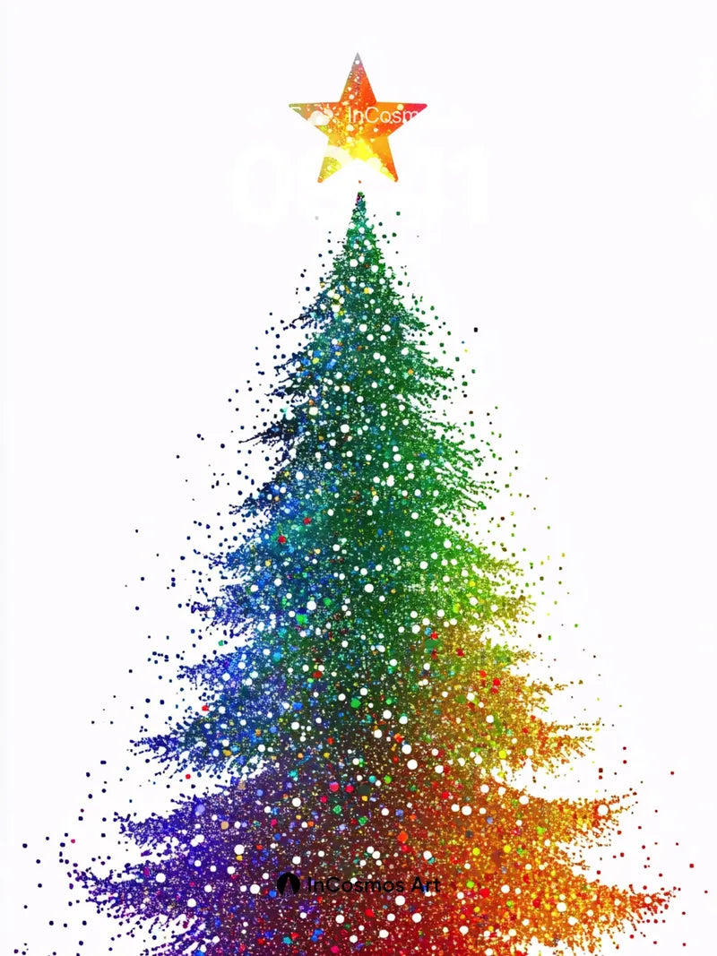 Rainbow Sparkle Wallpaper with Star Crown