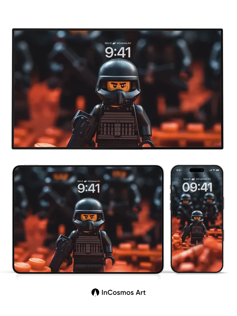 Shadowed Legion Wallpaper with Tactical Precision