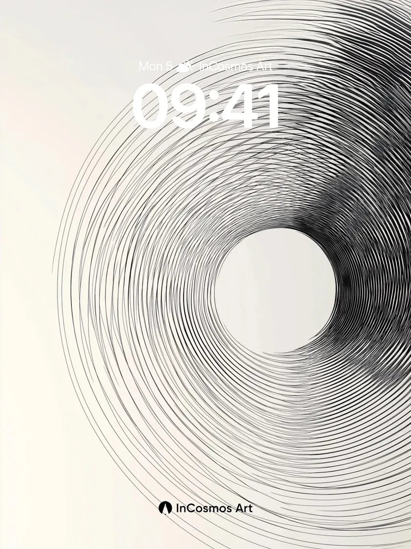 Sonic Spiral Wallpaper with Whispering Lines