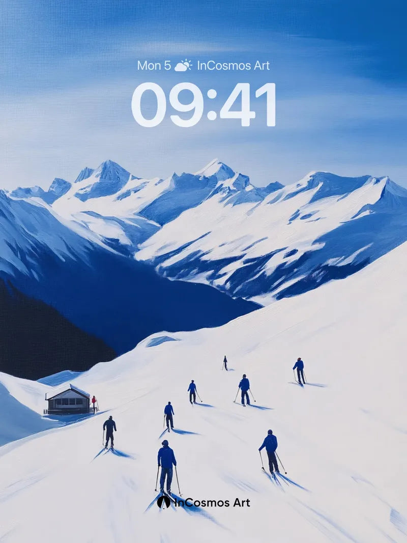 Serenity Peaks Wallpaper with Alpine Echoes