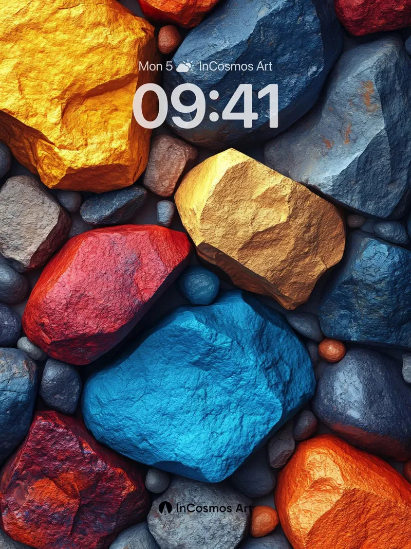 Luminous Stone Wallpaper with Earthbound Glow