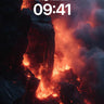 Inferno Veil Wallpaper with Lava Pulse wallpaper for iPhone, iPad & Mac