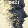 Fractured Serenity Wallpaper with Golden Veins wallpaper for iPhone, iPad & Mac