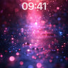 Luminous Nebula Wallpaper with Floating Particles wallpaper for iPhone, iPad & Mac