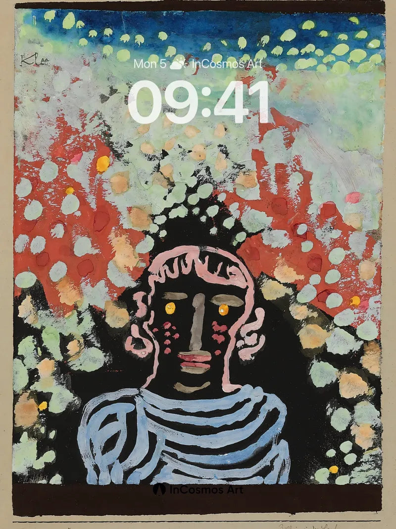 Mystic Gaze Wallpaper with Polka-Dot Cosmos wallpaper for iPhone, iPad & Mac