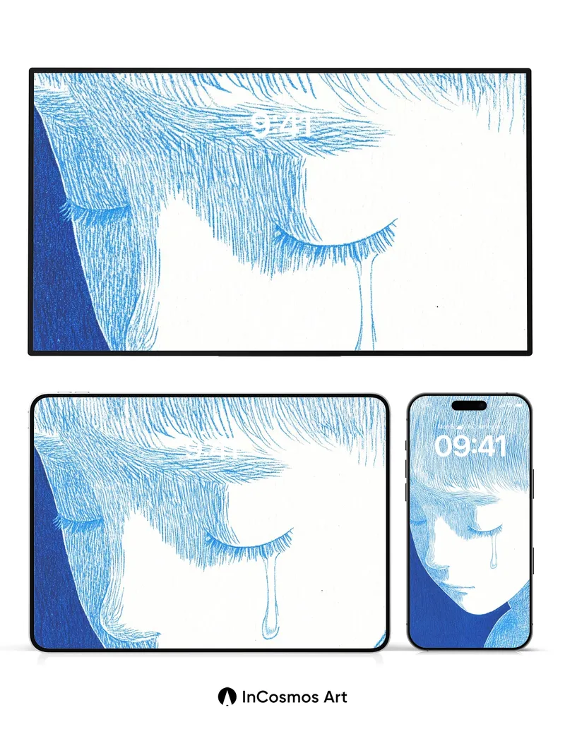 Cry of Light Wallpaper with Blue Hush