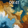 Terraformed Dreams Wallpaper with Topographic Pulse wallpaper for iPhone, iPad & Mac