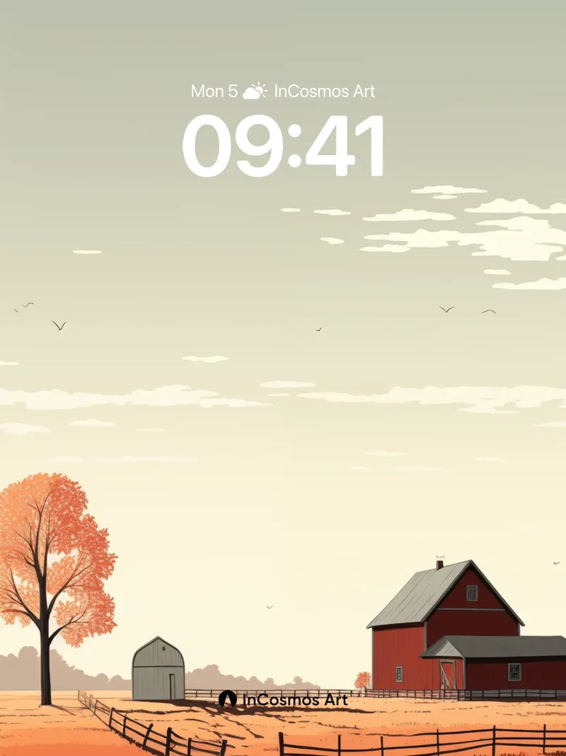 Autumn Hush Wallpaper with Rustic Charm