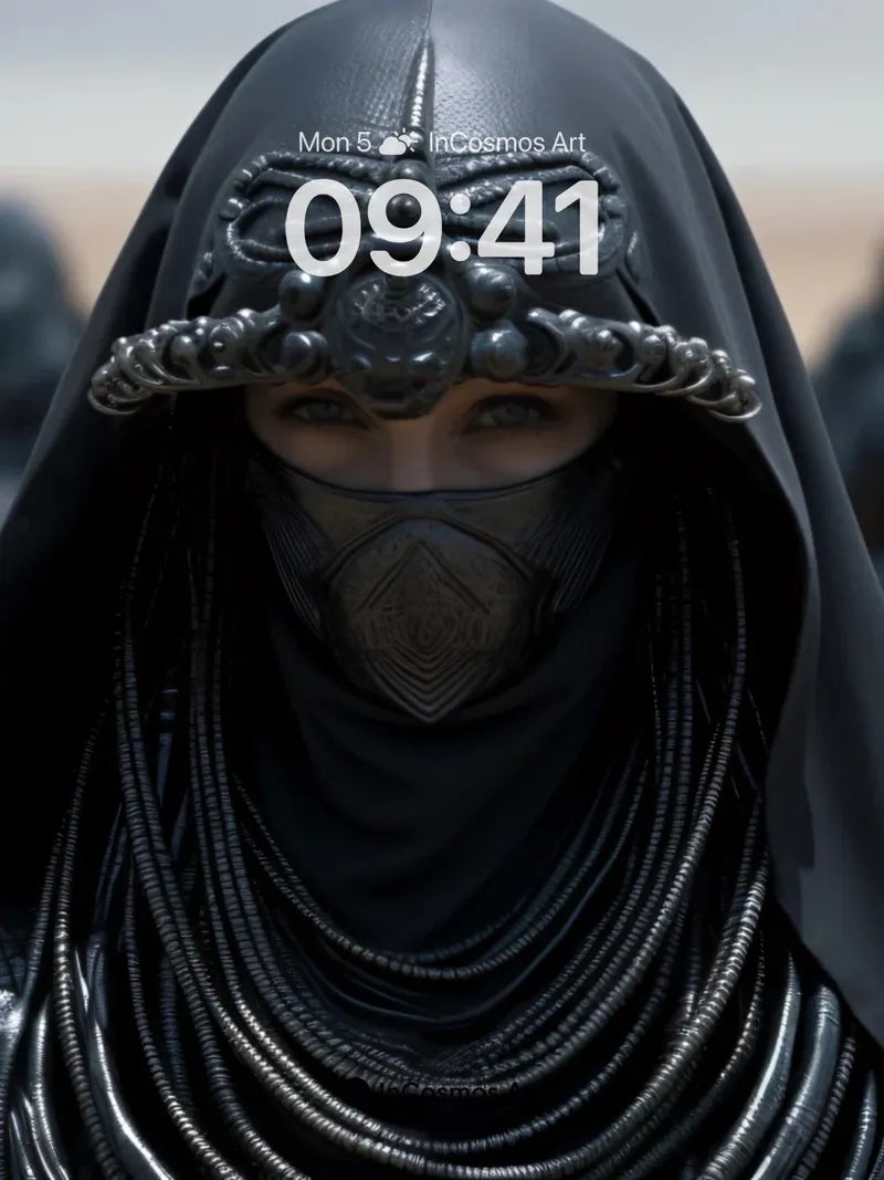 Shadowed Sovereign Wallpaper with Metal Veil