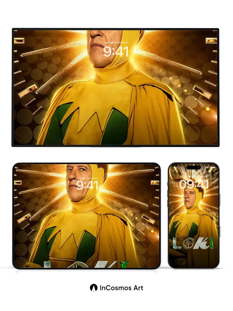 Golden Halo Wallpaper with Mythic Majesty