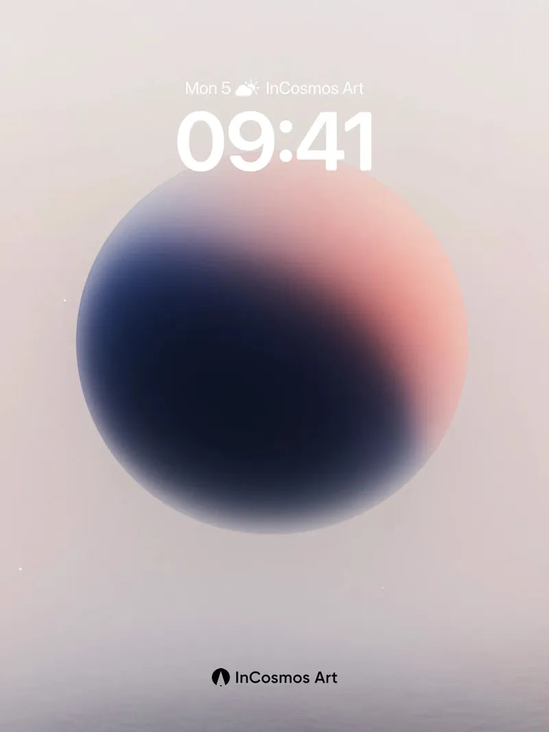 Silent Horizon Wallpaper with Floating Sphere