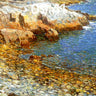 Sunlit Stone Wallpaper with Ocean Breath wallpaper for iPhone, iPad & Mac