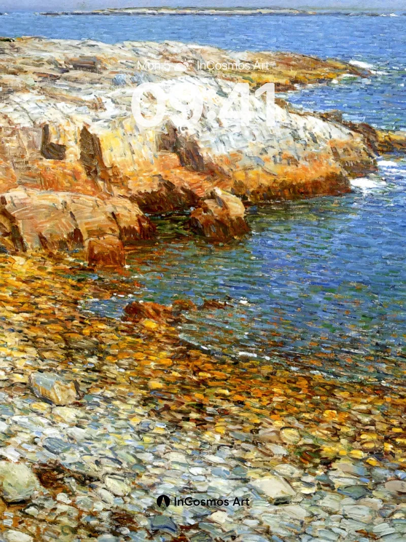 Sunlit Stone Wallpaper with Ocean Breath