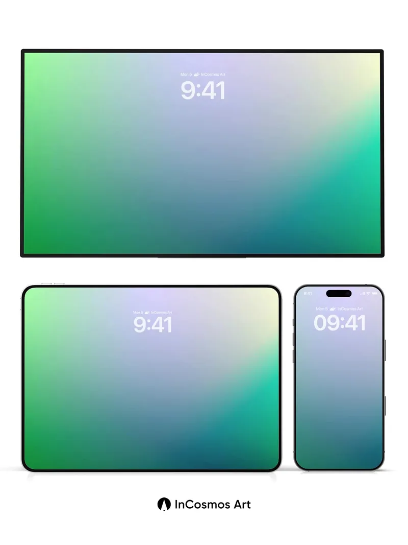 Luminous Veil Wallpaper with Ethereal Gradient