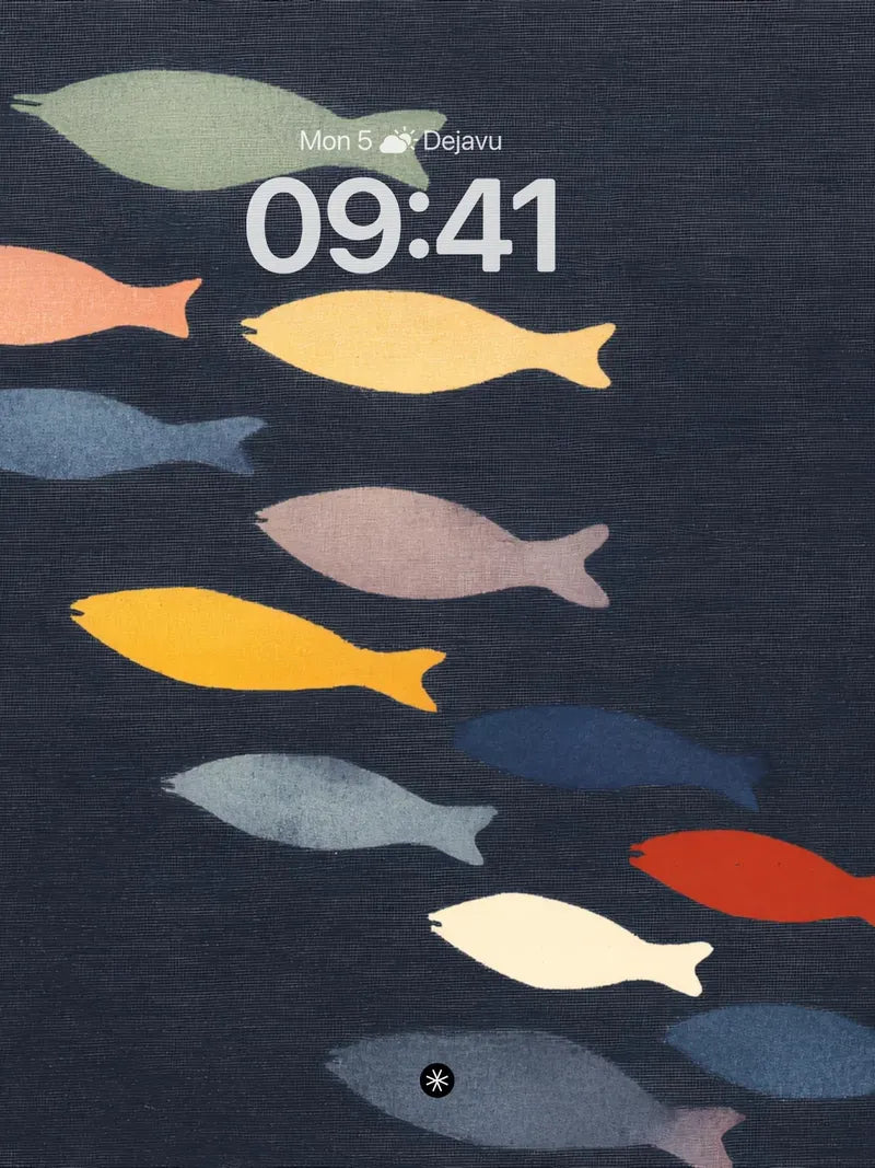 Minnow School Deep Blue Ocean Wallpaper