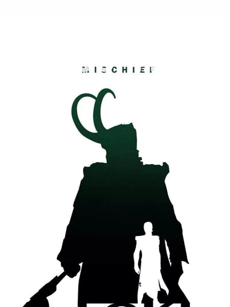 Shadowed Mischief Wallpaper with Horned Silhouette