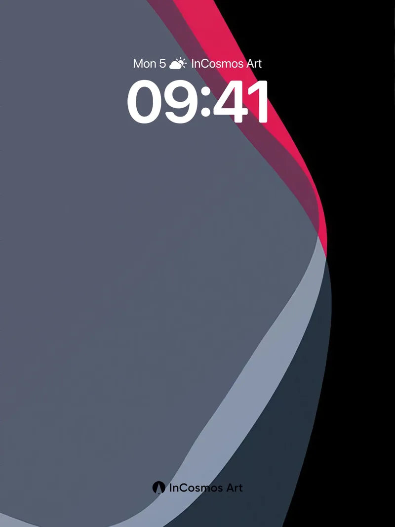 Silent Contour Wallpaper with Crimson Edge