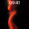 Crimson Nebula Wallpaper with Floating Particles wallpaper for iPhone, iPad & Mac