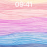 Serene Gradient Wallpaper with Wavy Light Trails wallpaper for iPhone, iPad & Mac