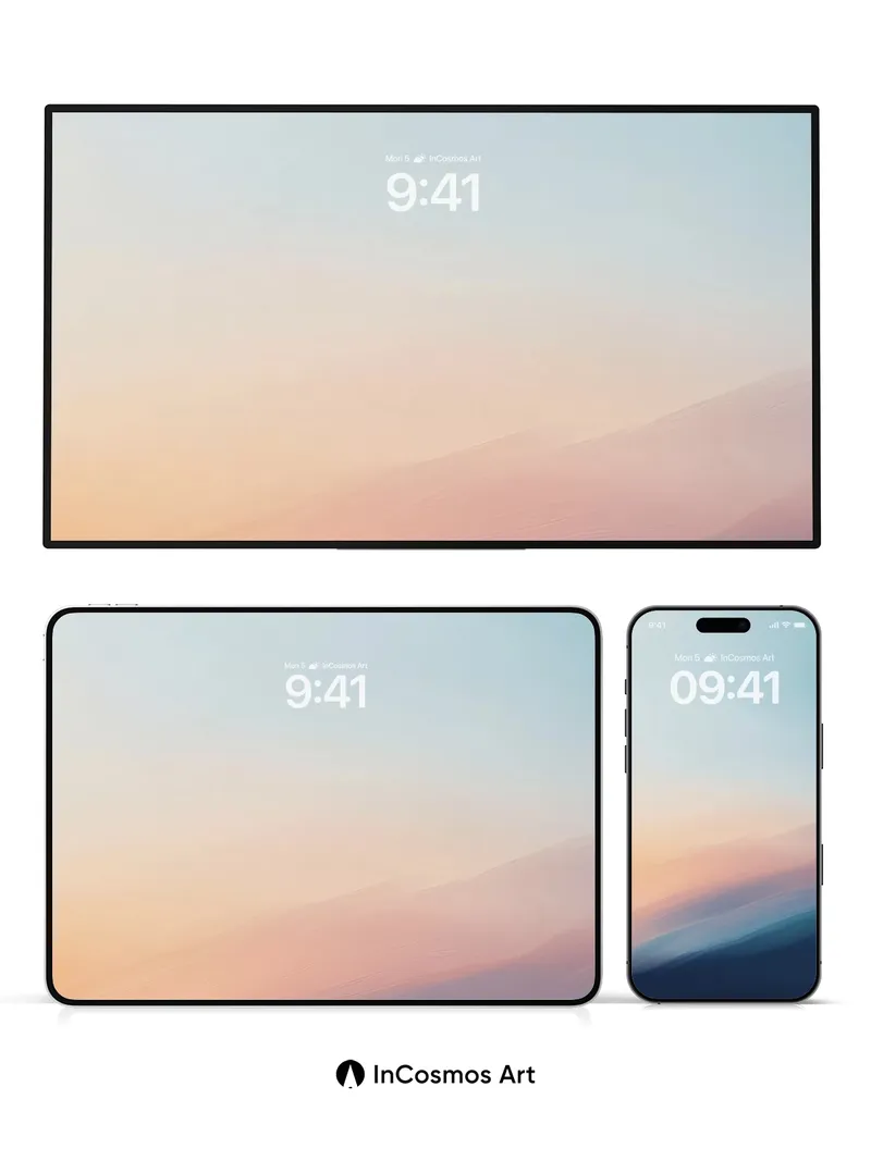Serenity Gradient Wallpaper with Ethereal Hues